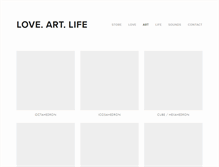 Tablet Screenshot of loveartlife.net